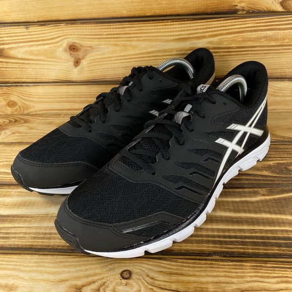 Asics Other - NEW Asics Mens Gel Zaraca 4 Running Shoes T5K3N Black White Size 9